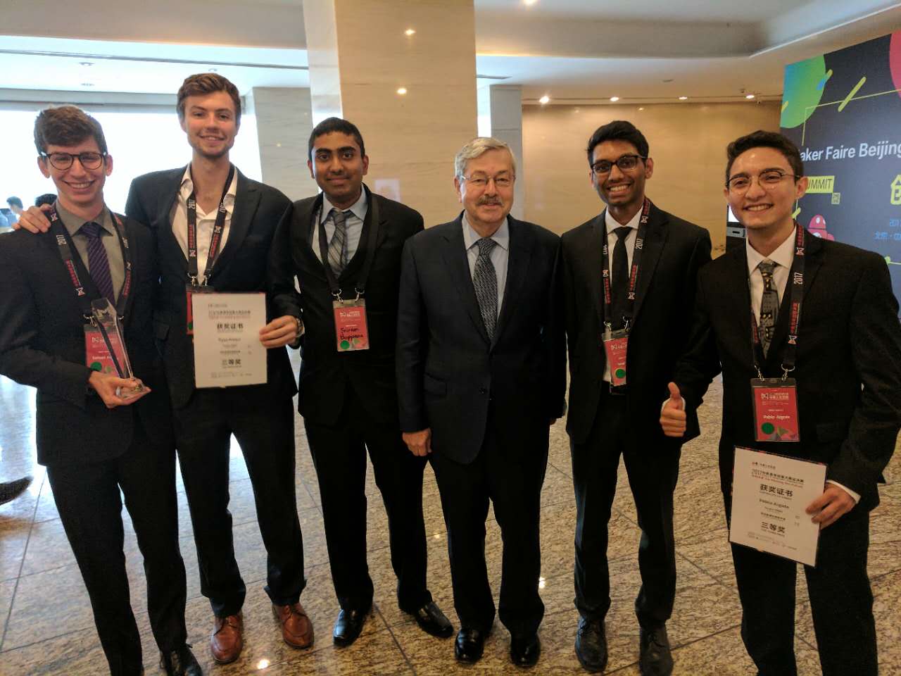 Pablo with US Ambassador to China