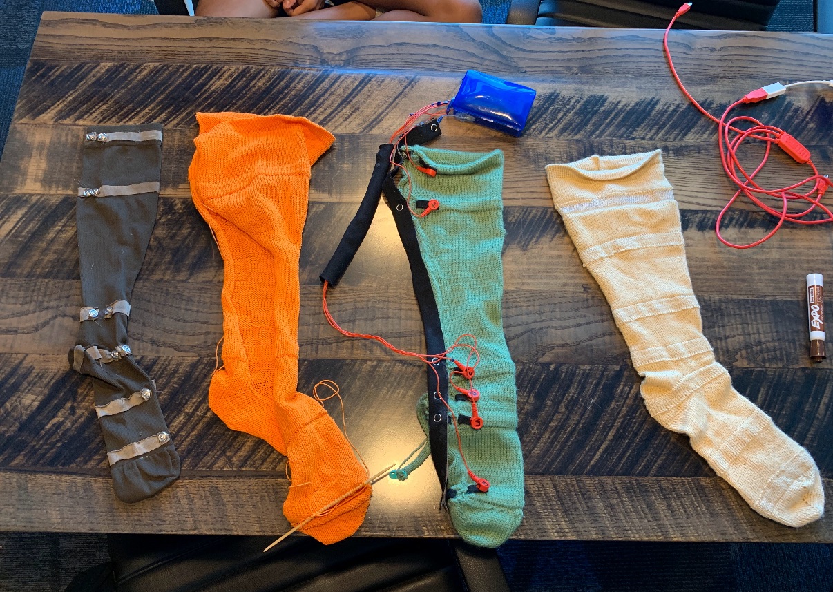 Smart Sock with textile sensors